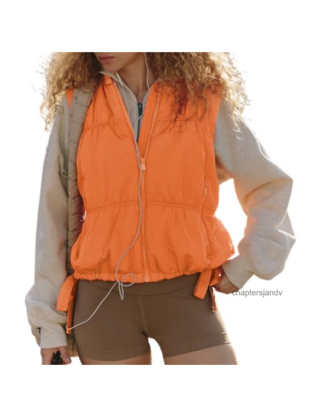 Quilted Bubble Puffer Vest Sleeveless Full Zip Lightweight Warm